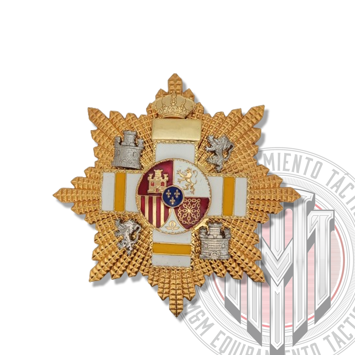 PLACA GRAN CRUZ MERITO MILITAR DISTINTIVO AMARILLO