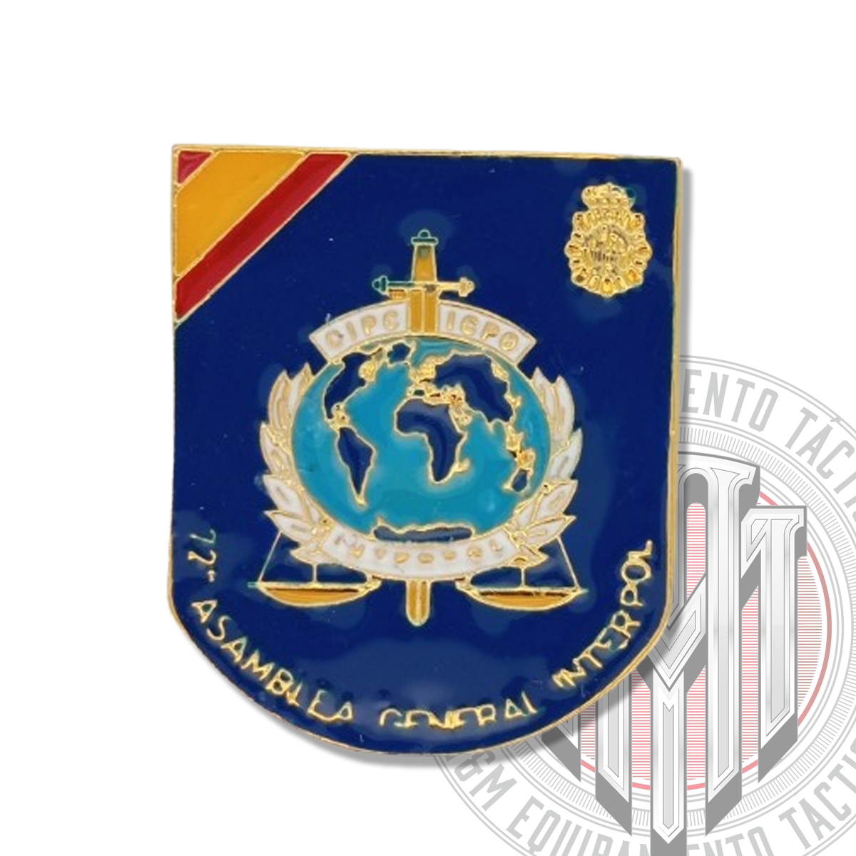 DISTINTIVO DE LA 72ª ASAMBLEA GENERAL INTERPOL POLICIA NACIONAL