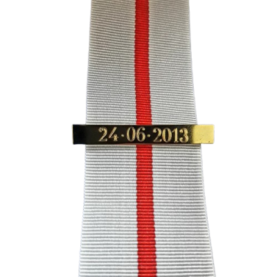Barra de adición repetición metal Dorada para medalla