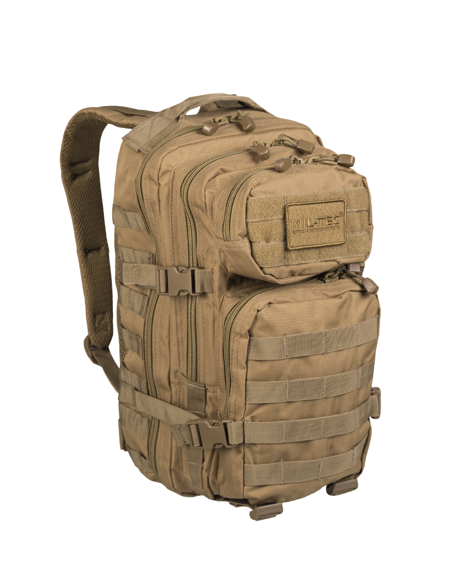 Mochila con sistema MOLLE Mil-Tec US 36 l en Coyote