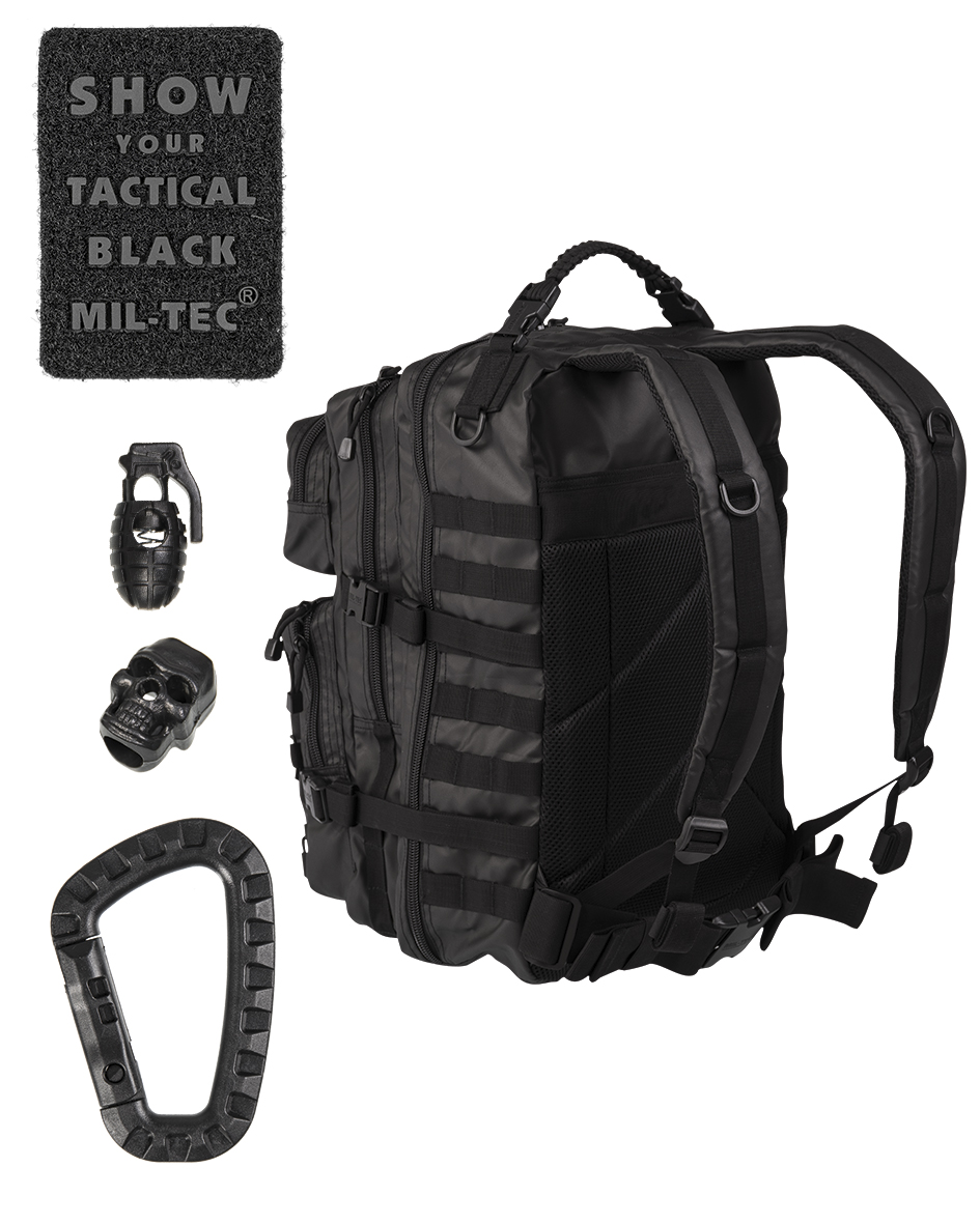Mil-Tec US Assault Pack Large Tactical Black 36 L - Imagen 2