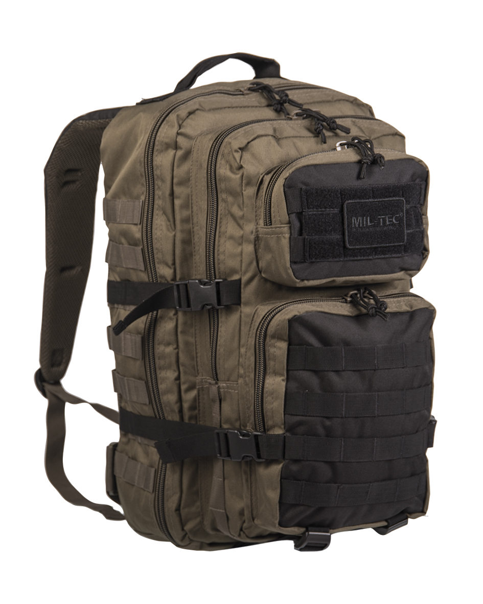 Mil-Tec US Assault Pack Large Ranger Green/Black 36L