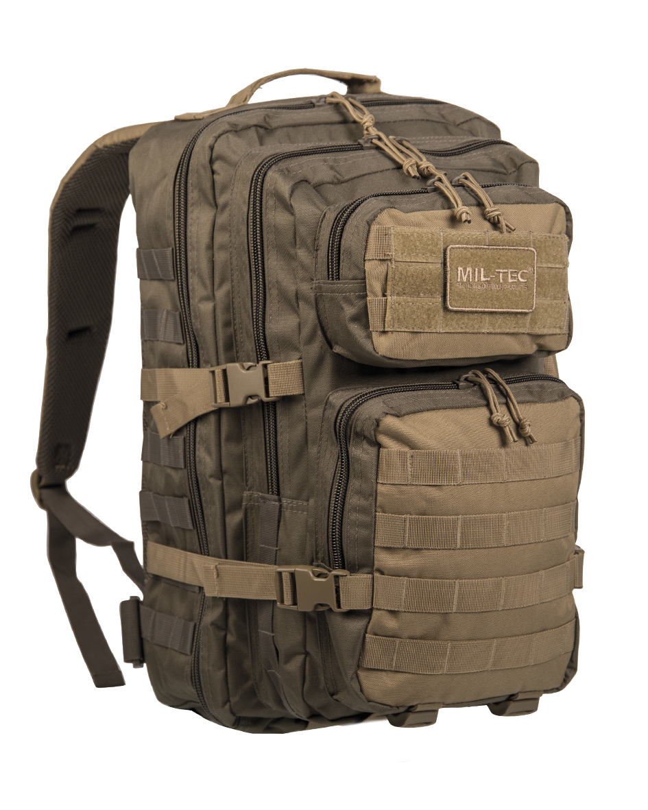 Mil-Tec US Assault Pack Large Ranger Green/Coyote 36L