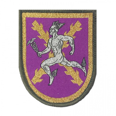 EMBLEMA REPRESENTACIÓN BRAZO MANDO DE TRANSMISIONES