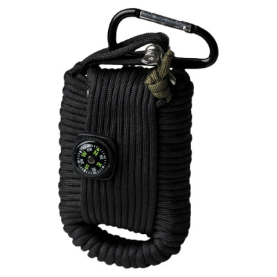KIT DE SUPERVIVENCIA PARACORD NEGRO GRANDE
