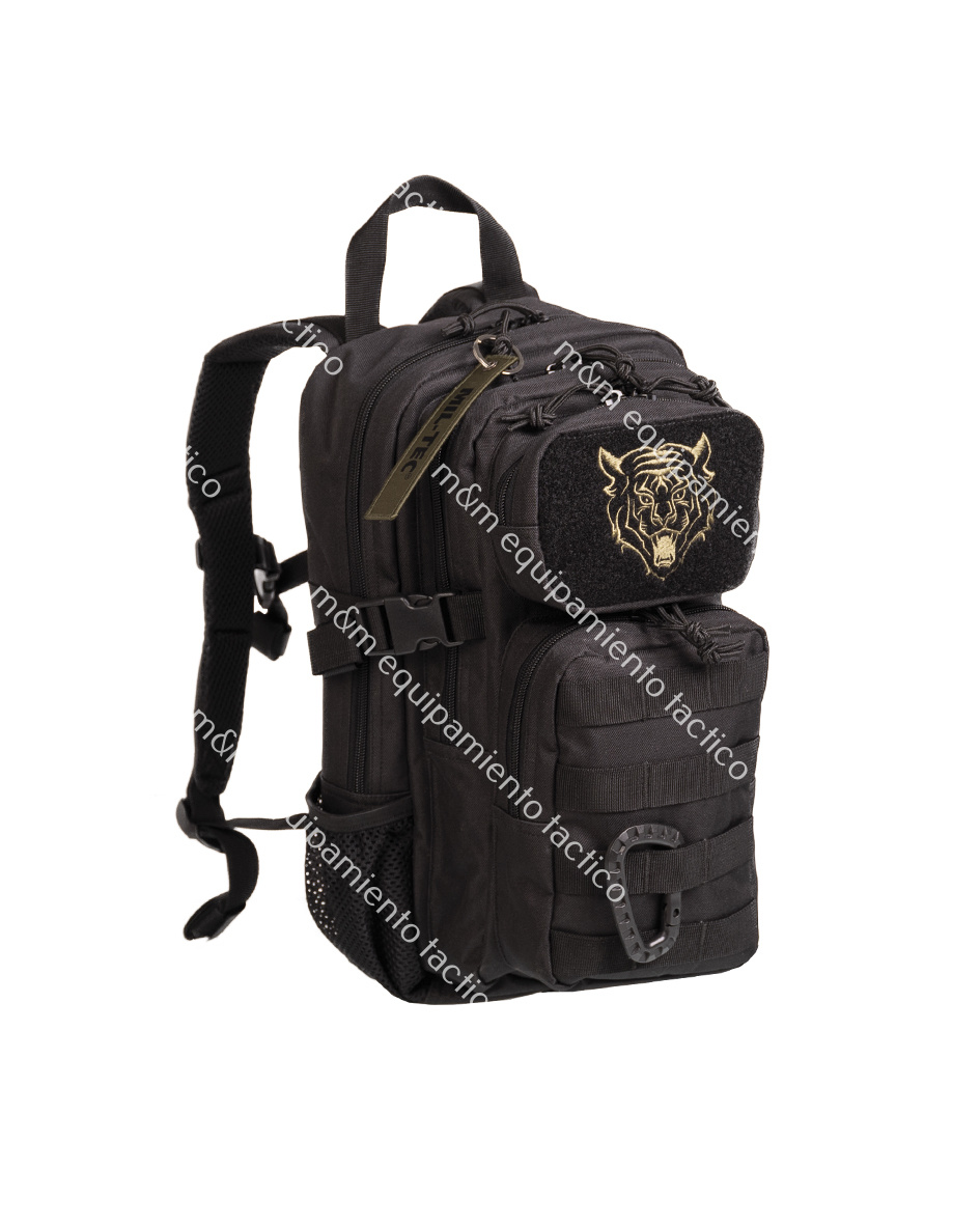Mochila Miltec US Assault Kids 14 Litros Negra