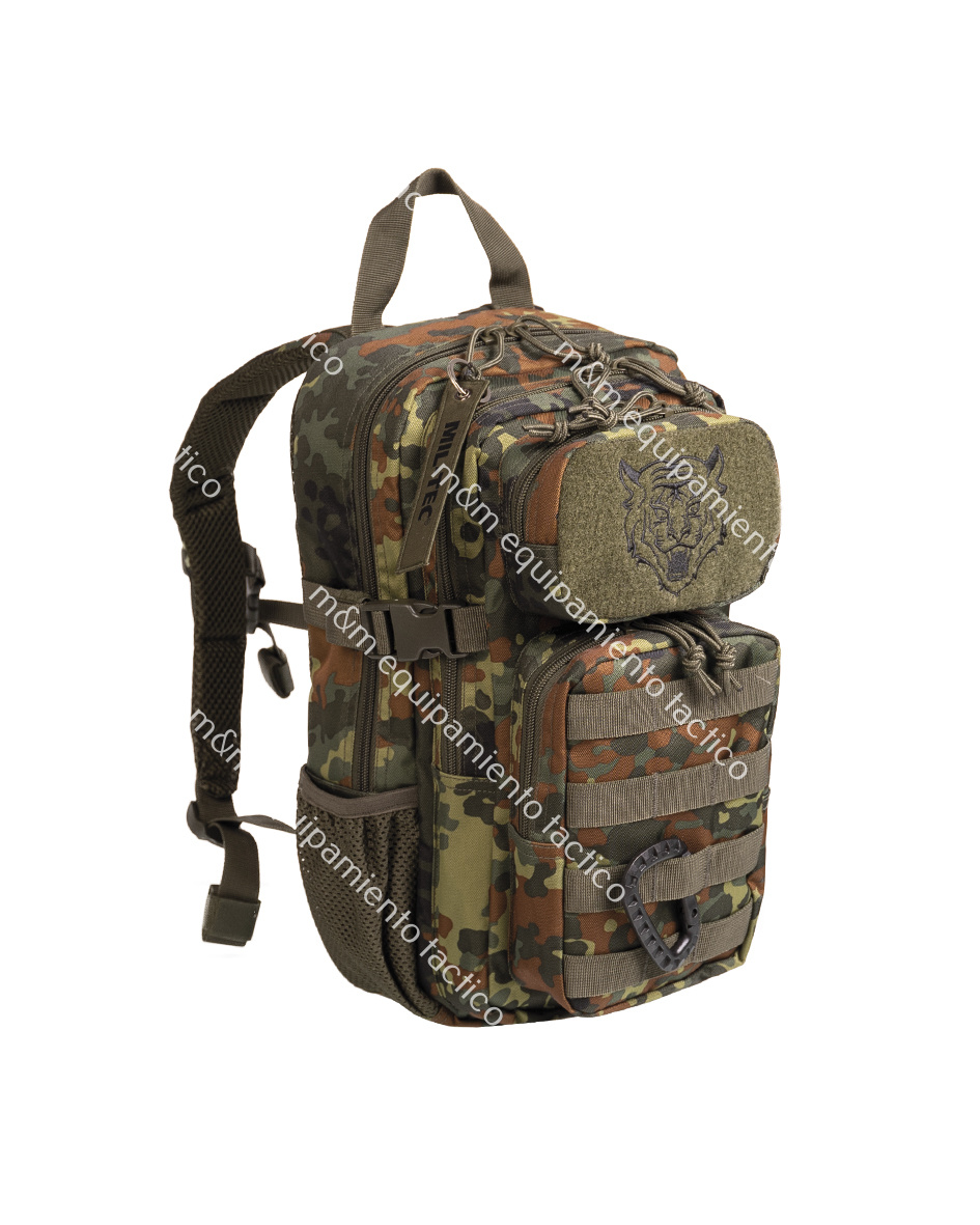 Mochila Miltec US Assault Kids 14 Litros Flecktarn