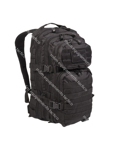 MOCHILA MILTEC US ASSAULT NEGRA 20 L.