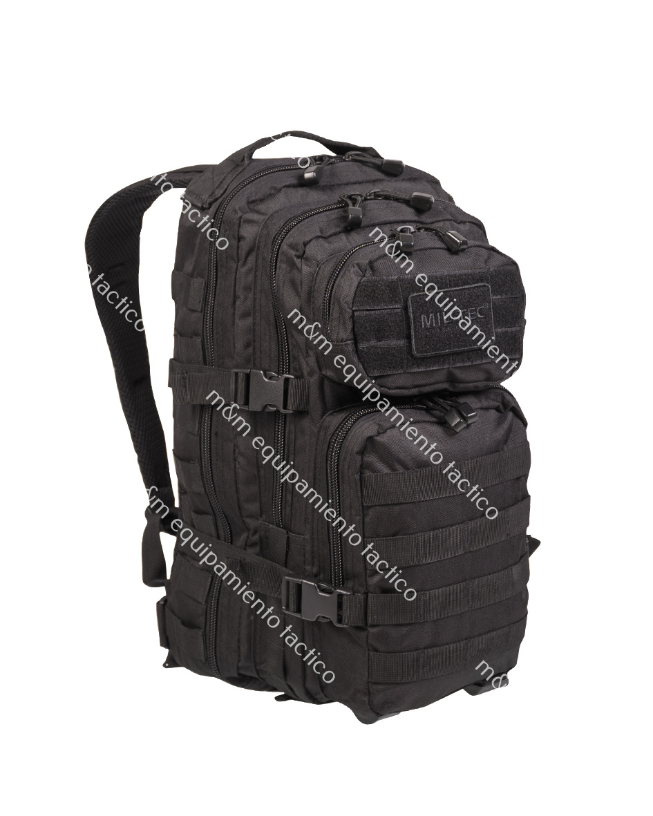 MOCHILA MILTEC US ASSAULT NEGRA 20 L.