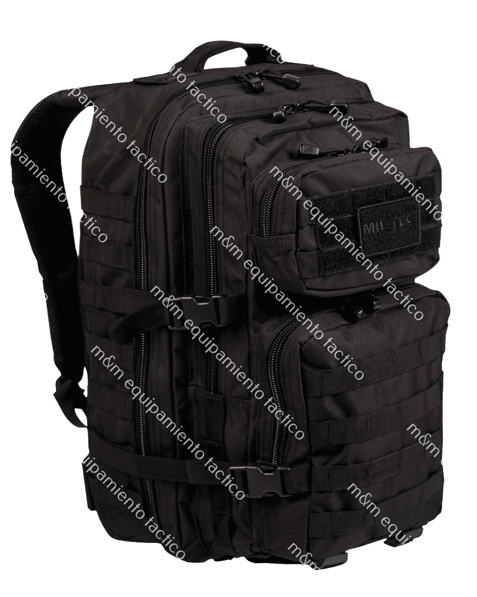 Mochila con sistema MOLLE Mil-Tec US 36 l negro