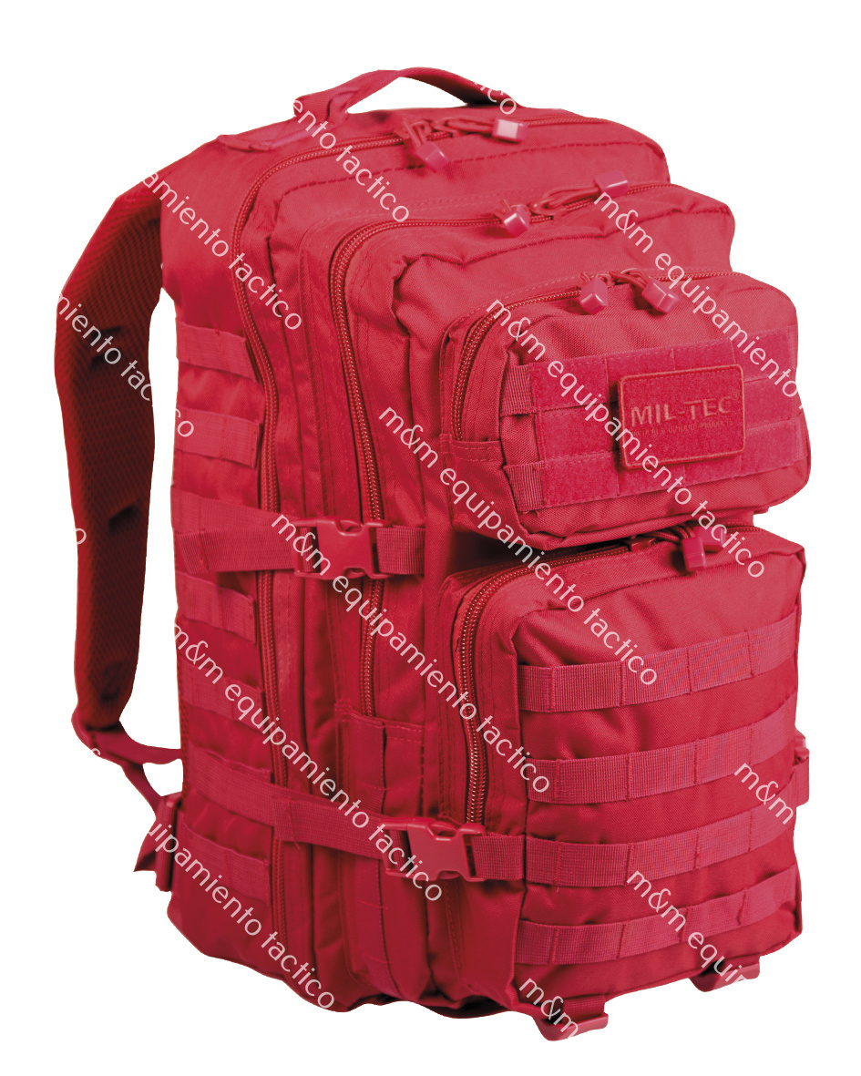 Mochila con sistema MOLLE Mil-Tec US 36 l en rojo