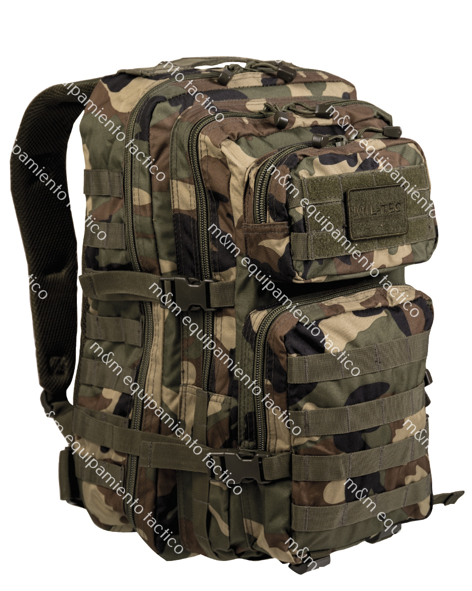 MOCHILA MILTEC US ASSAULT SM WOODLAND 20 L.