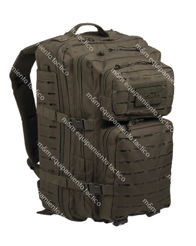 Mochila MILTEC US Assault LG 36 L VERDE Laser CUT