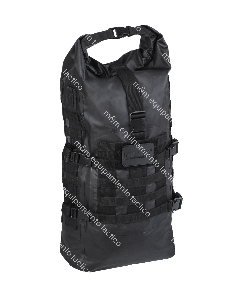 Mochila MILTEC IMPERMEABLE 35L. NEGRA