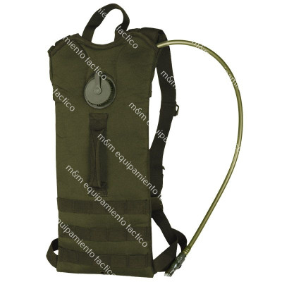 Mochila de hidratación Mil-Tec Basic con sistema MOLLE en verde oliva
