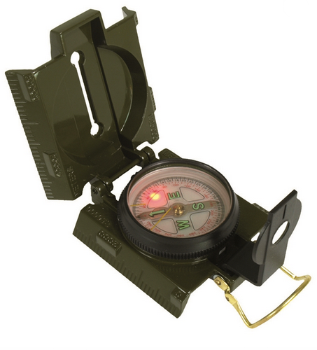 BRUJULA DE METAL DE EE. UU. CON LUZ LED
