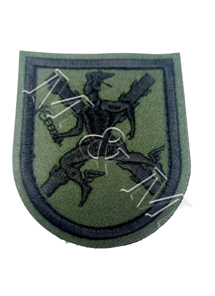 PARCHE BORDADO DE BRAZO VERDE OD BRIGADA DE TRANSMISIONES