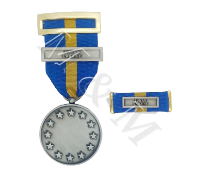 MEDALLA CON PASADOR DE LA UE OPERACIONES ( EUMAM UKRAINE )