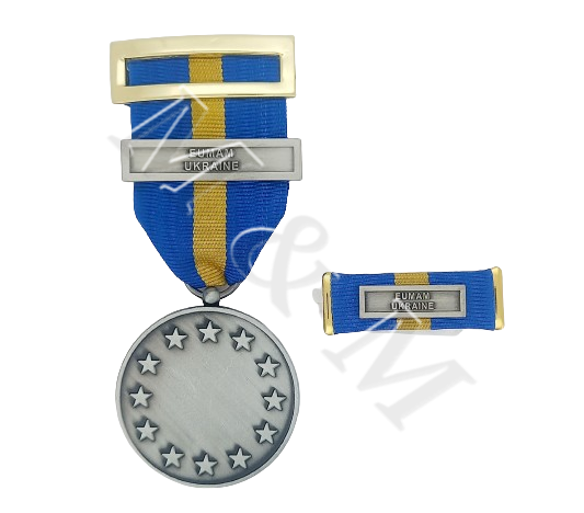 MEDALLA CON PASADOR DE LA UE OPERACIONES ( EUMAM UKRAINE )
