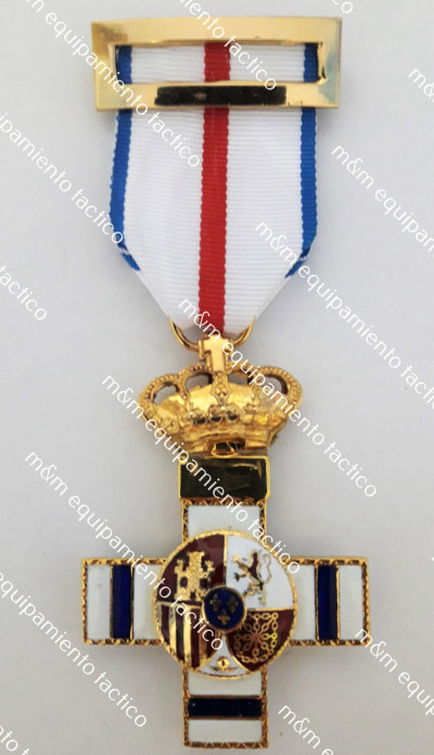 MEDALLA CRUZ MERITO MILITAR DISTINTIVO AZUL