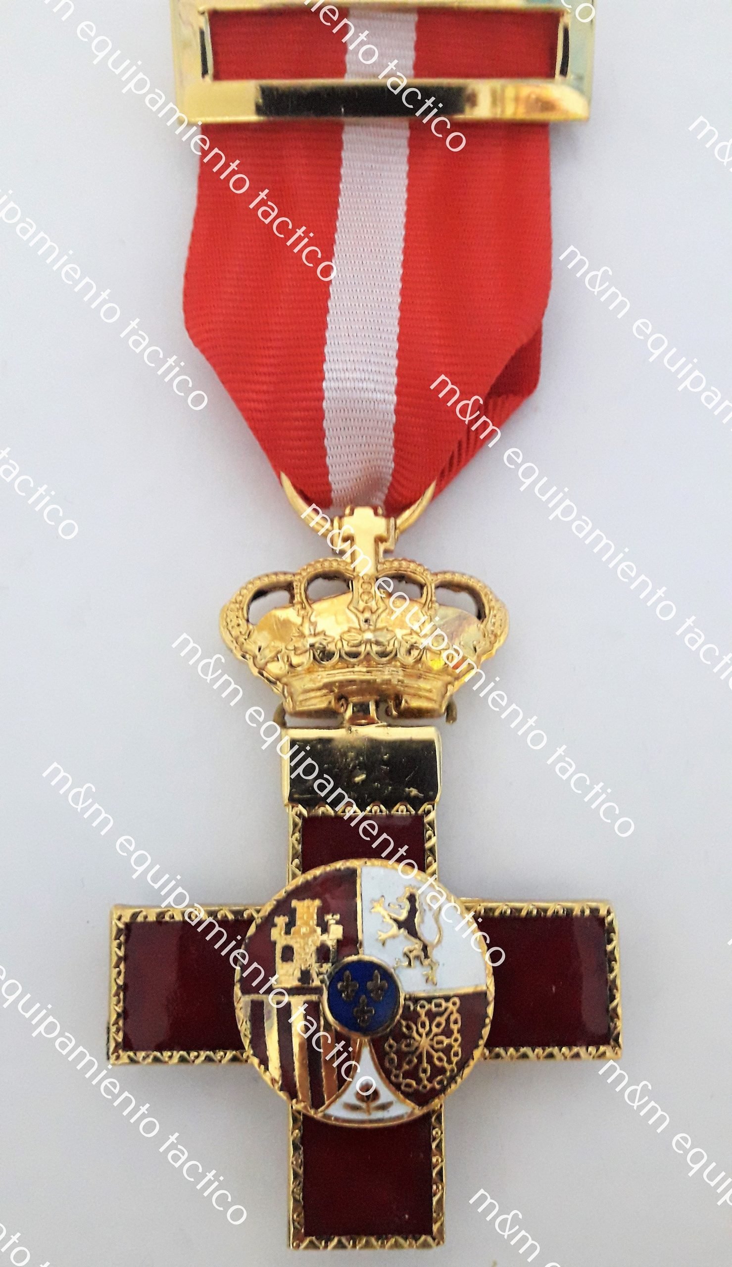 MEDALLA CRUZ MERITO MILITAR DISTINTIVO ROJO