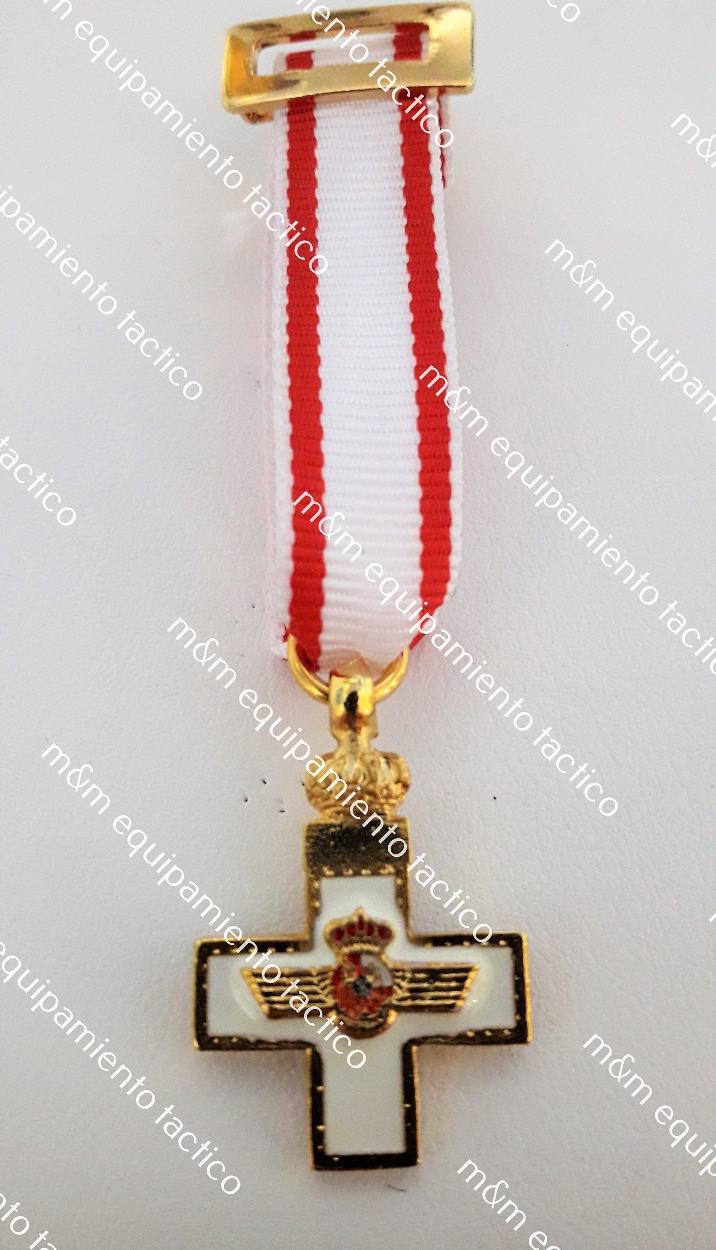 MEDALLA CRUZ MERITO AERONAUTICO DTVO BLANCO. MINI