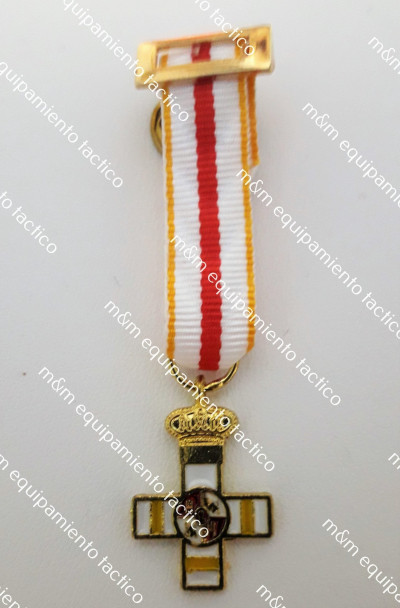 MEDALLA CRUZ MERITO MILITAR DTVO AMARILLO MINI