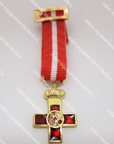 MEDALLA MINI MERITO MILITAR DTVO ROJO