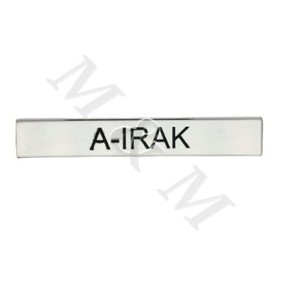 PLACA PASADOR DIARIO A-IRAK MEDALLA OPERACIONES MILITARES Y CAMPAÑAS