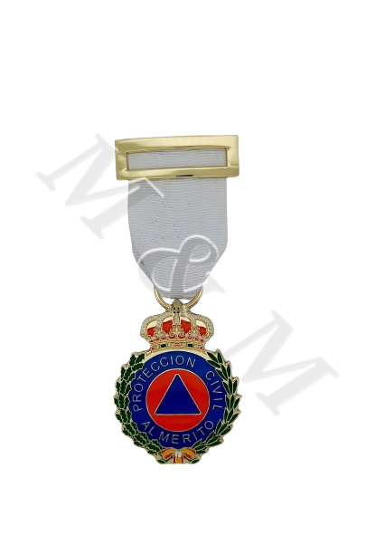 MEDALLA AL MERITO ( BLANCO) DE LA PROTECCIÓN CIVIL ORO
