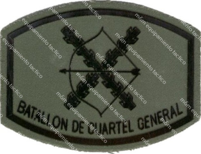 PARCHE DE PECHO VERDE OD BATALLÓN DE CUARTEL GENERAL