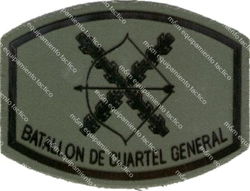 PARCHE DE PECHO VERDE OD BATALLÓN DE CUARTEL GENERAL