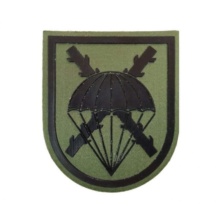 PARCHE DE BRAZO VERDE ALMOGÁVARES VI ” DE PARACAIDISTAS – B.O.P. VI C/ VELCRO