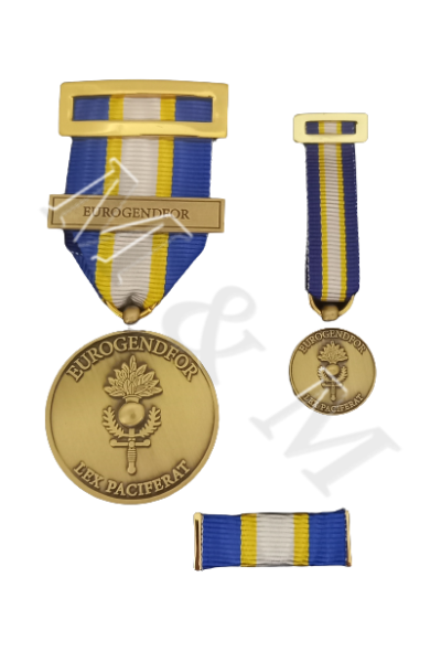 CONJUNTO MEDALLA EUROGENFOR BRONCE
