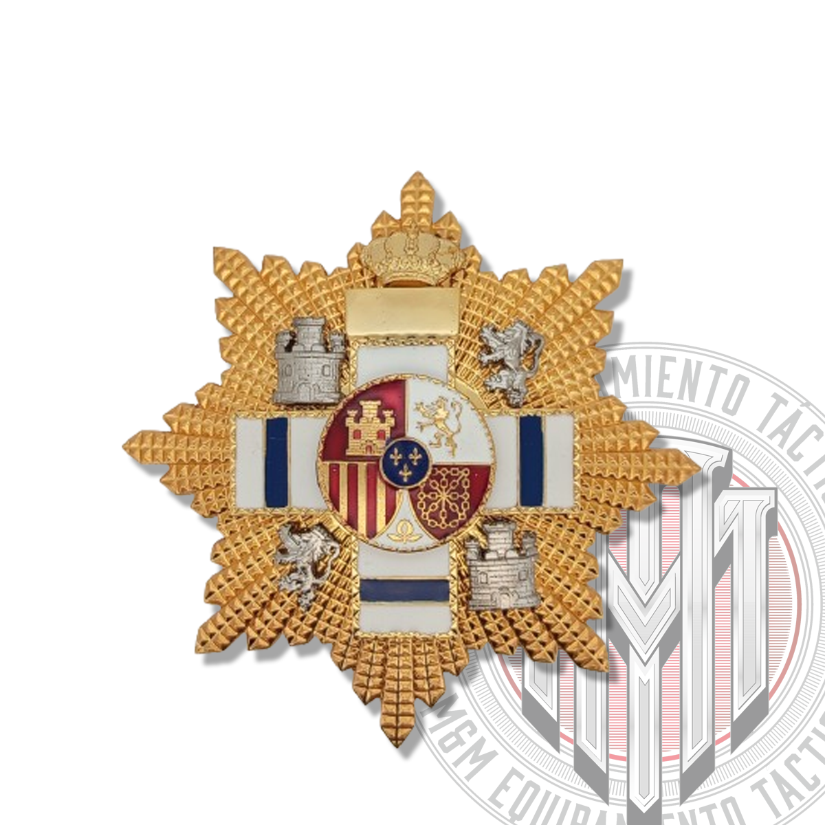 PLACA GRAN CRUZ MERITO MILITAR DISTINTIVO AZUL