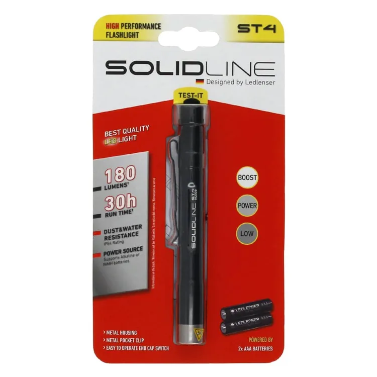 SOLIDLINE Linterna ST4 con clip 180 lm - Imagen 3
