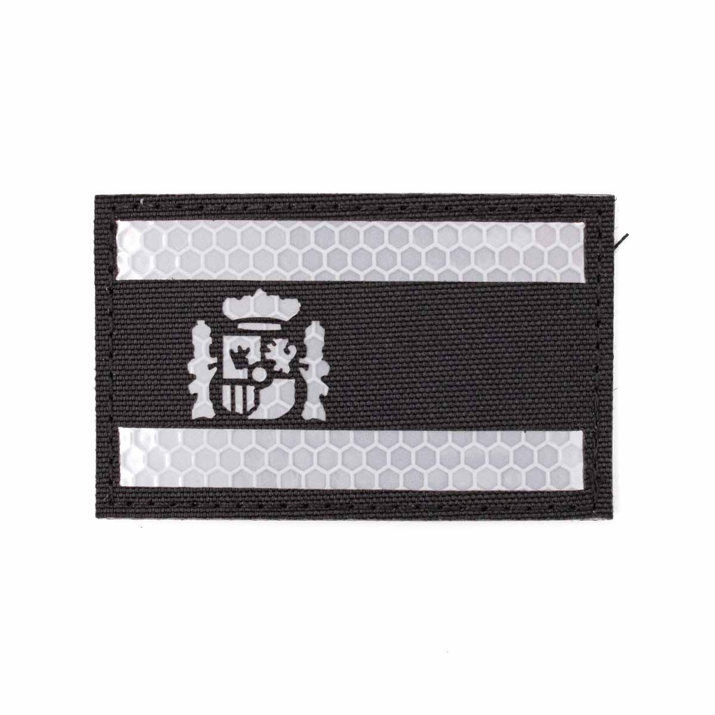 PARCHE CONSTITUCION REFLECTANTE NEGRO - BLANCO