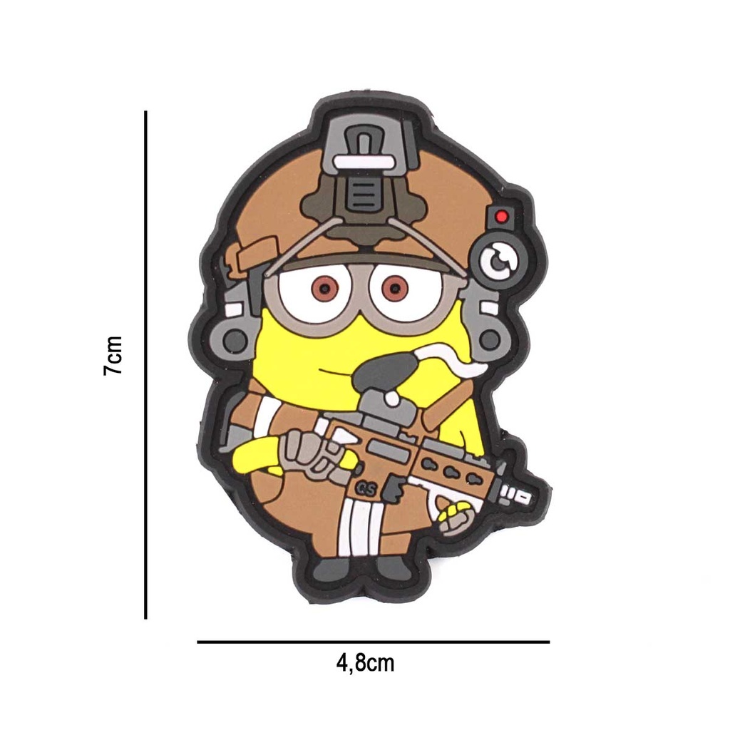 PARCHE IMMORTAL PVC 3D MINION TACTICO COYOTE - Imagen 2