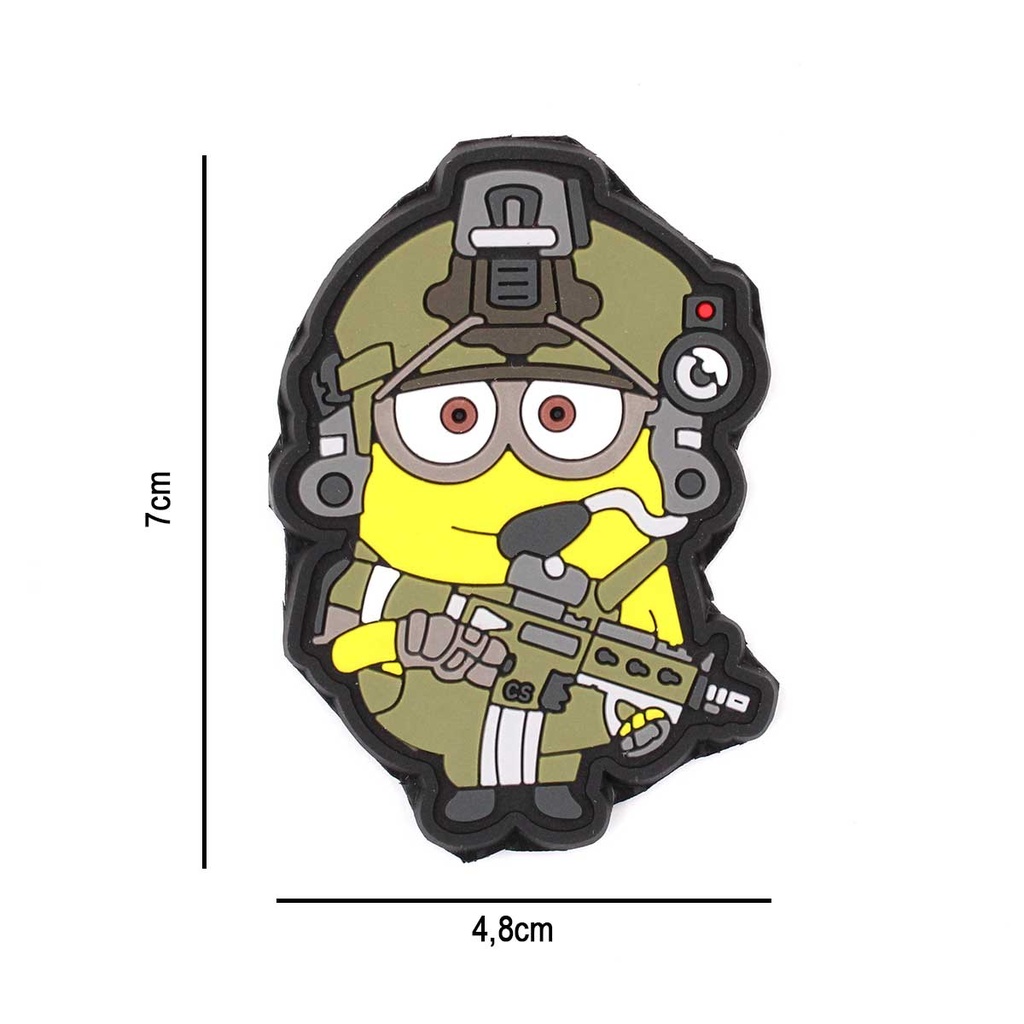 PARCHE IMMORTAL PVC 3D MINION TACTICO VERDE - Imagen 2