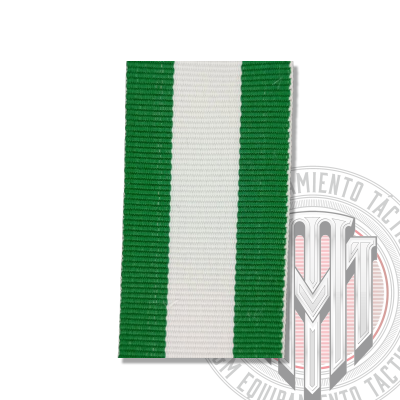 CINTA MEDALLA Orden del Merito del Cuerpo de la Guardia Civil DTVO. BLANCO 3cm (Metro)
