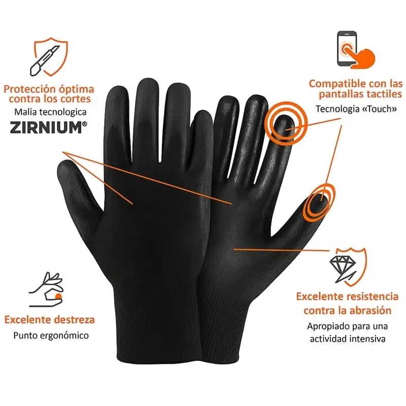 Guantes anticorte Rostaing Blacktactil nivel 5 - Imagen 2