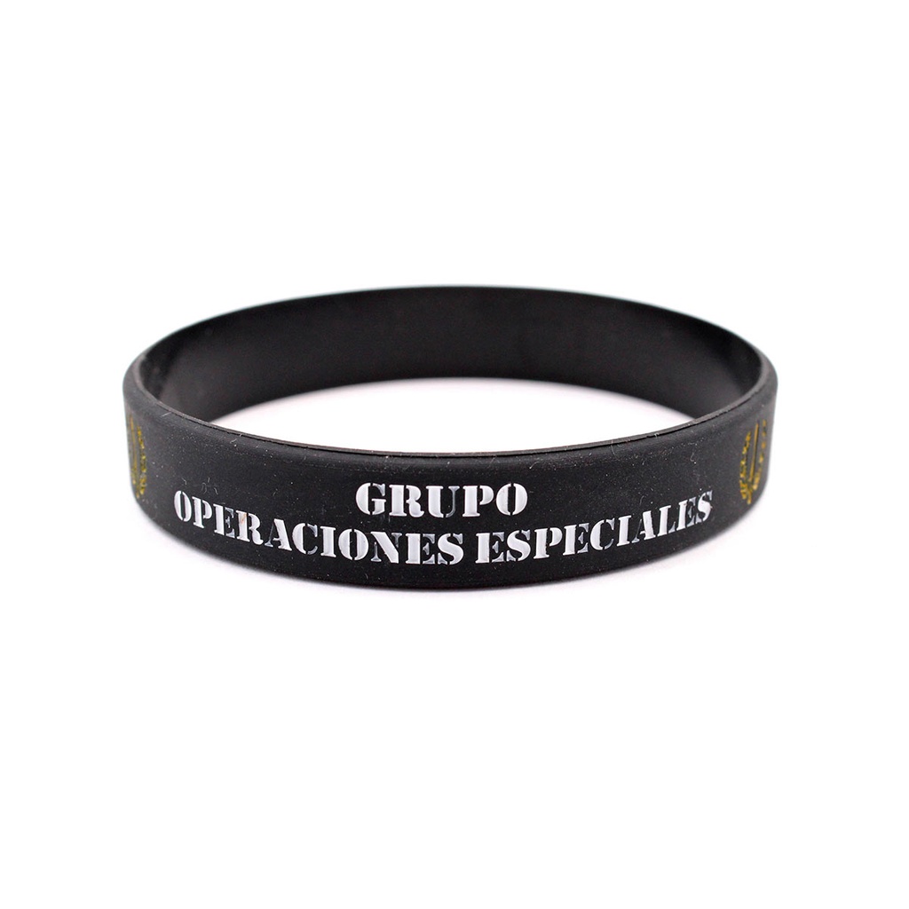 PULSERA IMMORTAL PVC G.O.E NEGRA - Imagen 2