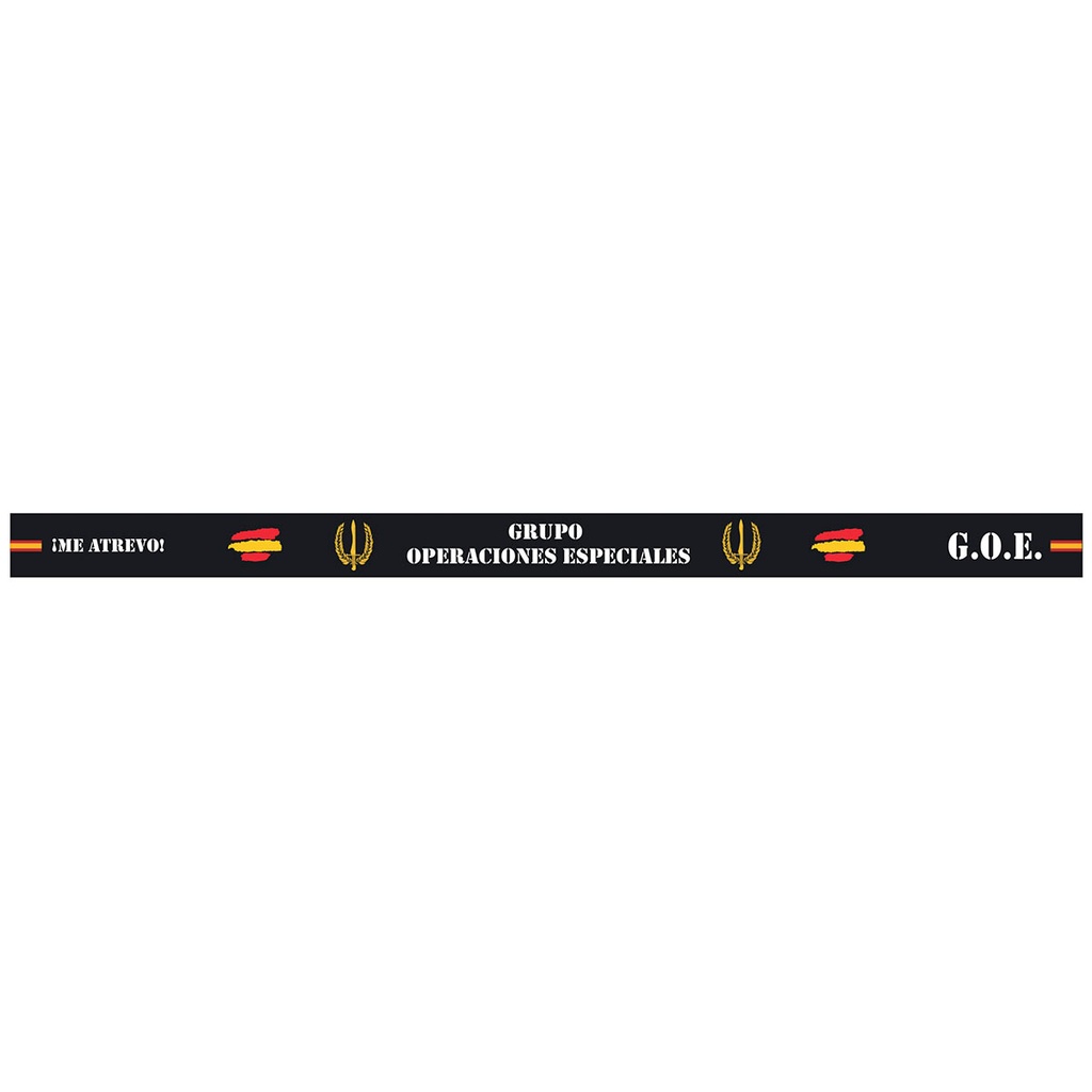 PULSERA IMMORTAL PVC G.O.E NEGRA - Imagen 4