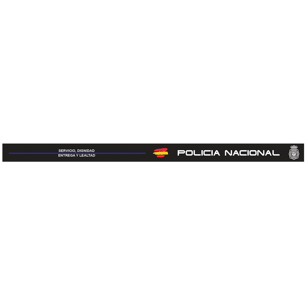PULSERA IMMORTAL PVC POLICIA NACIONAL NEGRA - Imagen 5