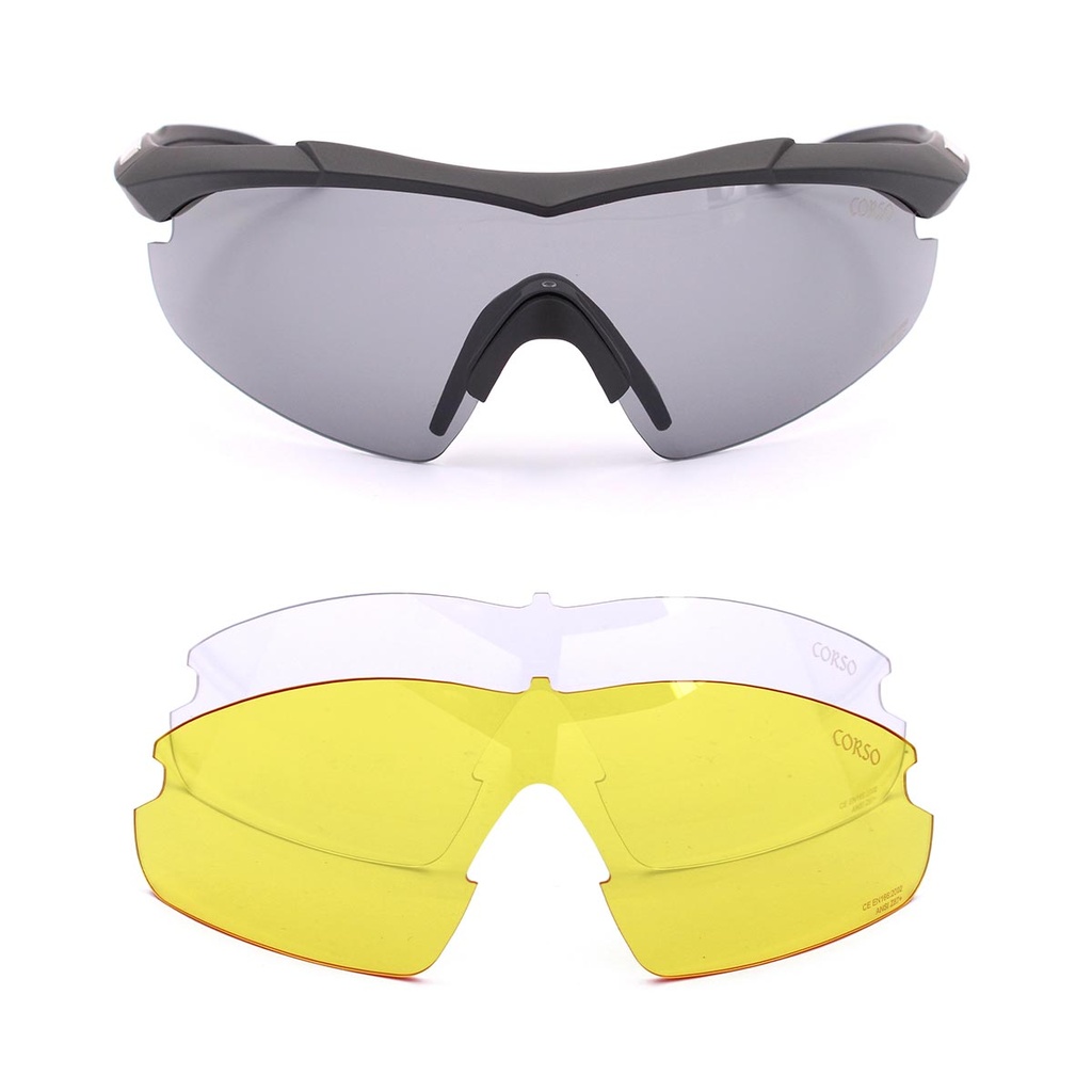 GAFA CORSO REVENGE BOW 3 LENTES NEGRA - Imagen 3