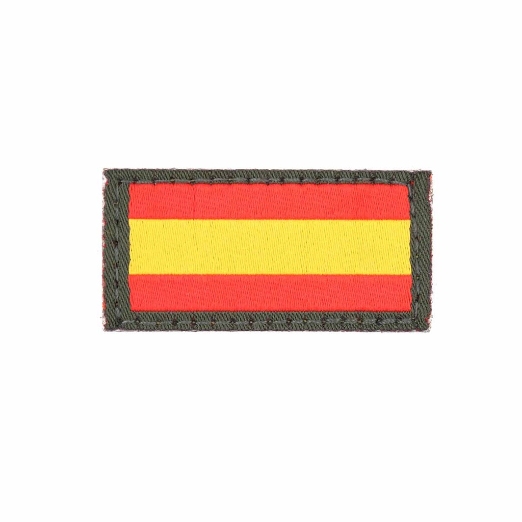 PARCHE BANDERA ESPAÑA BRAZO C/VELCRO VERDE