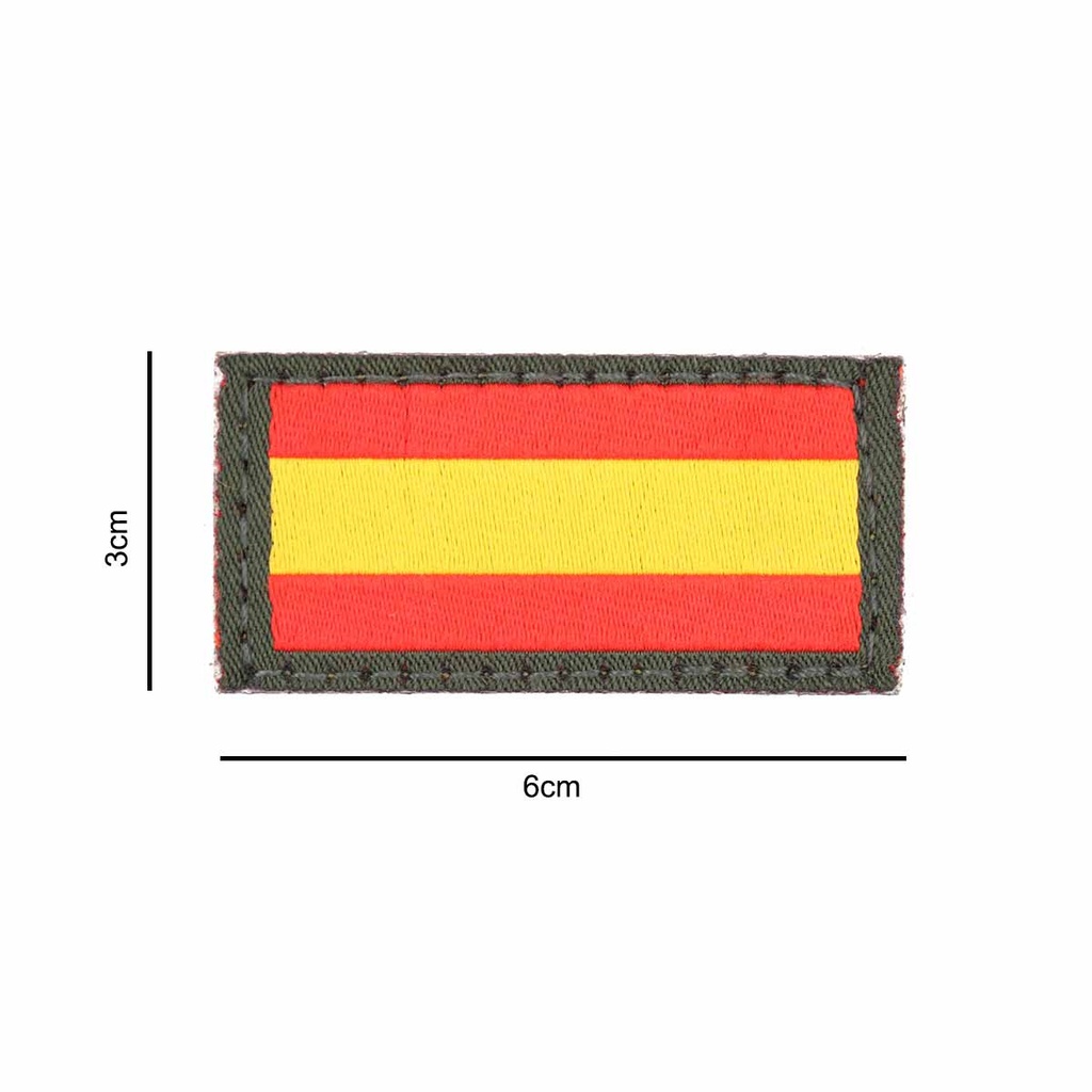 PARCHE BANDERA ESPAÑA BRAZO C/VELCRO VERDE - Imagen 2