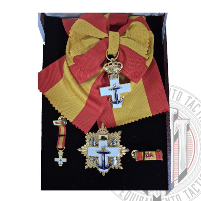 Gran Cruz de la Orden MERITO NAVAL con banda / venera / Pasador