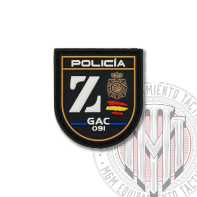 PARCHE BRAZO PVC MINI CHALECO GAC Policía Nacional