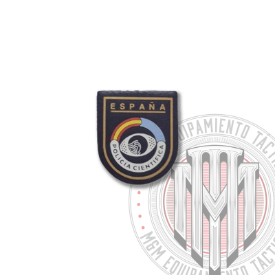 PARCHE BRAZO PVC MINI CHALECO CIENTIFICA Policía Nacional